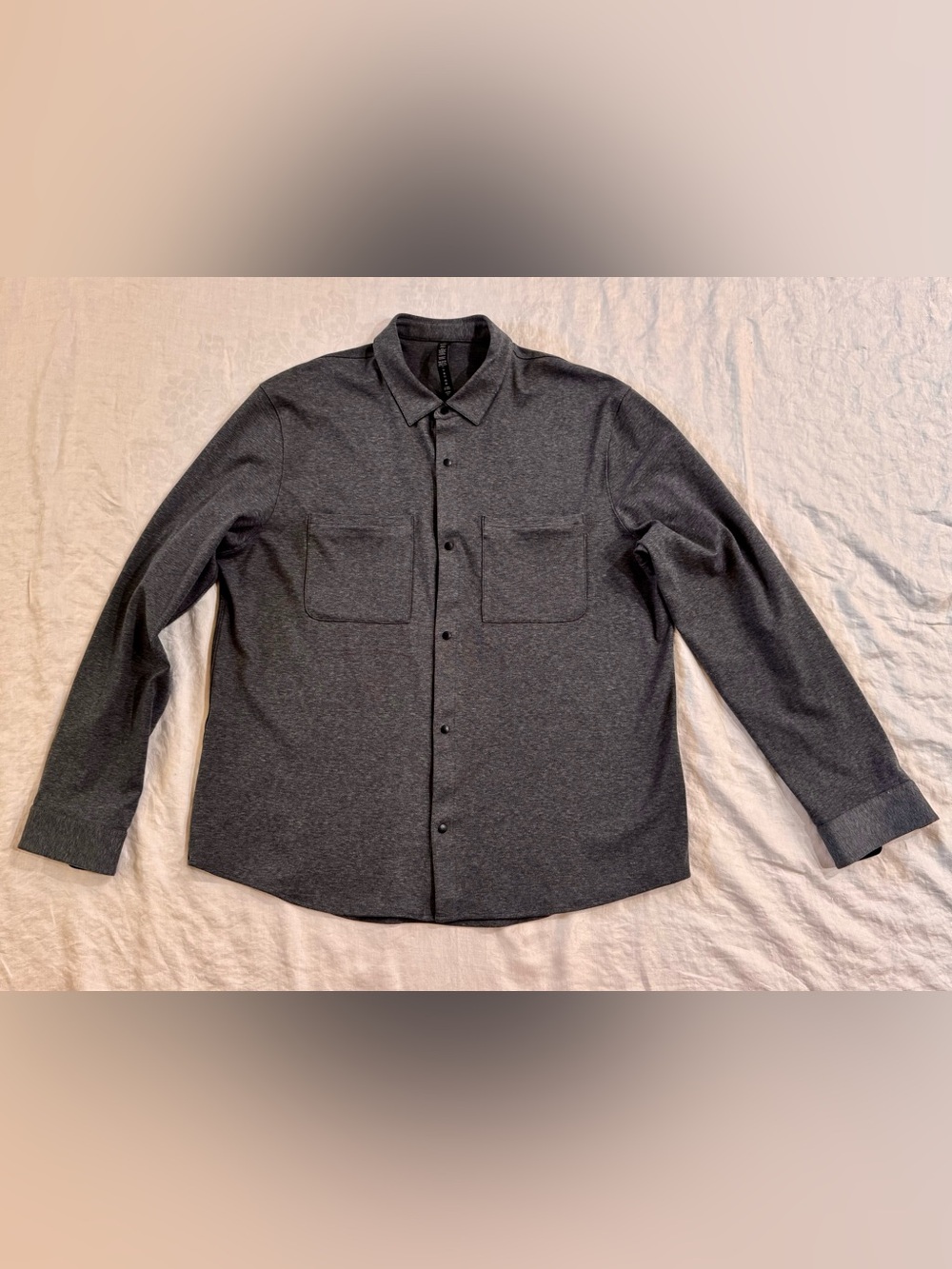 Lululemon Soft Knit Overshirt Snap Shacket Heather Gray XXL